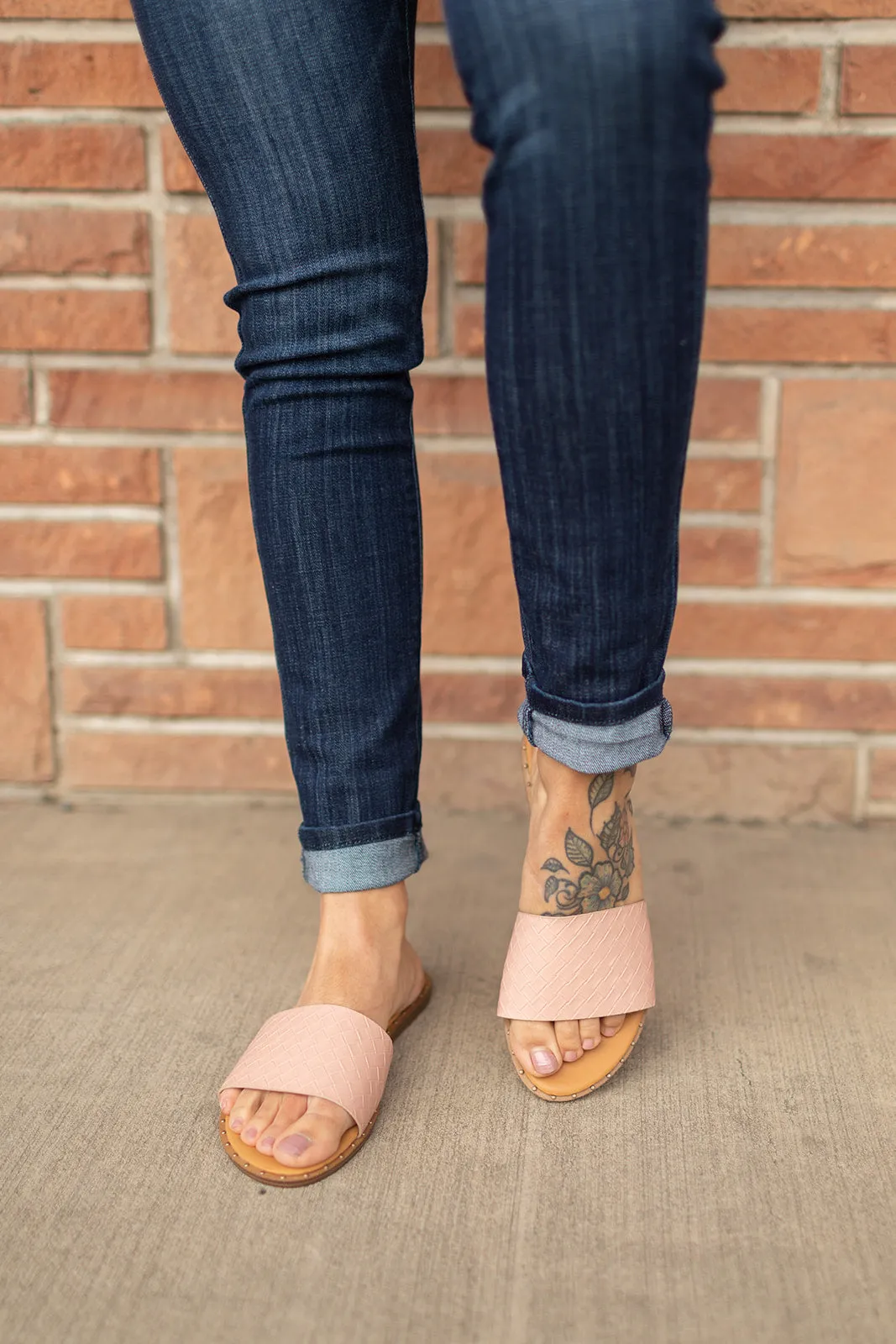 Blush Stella Slide Sandals (5.5-10)