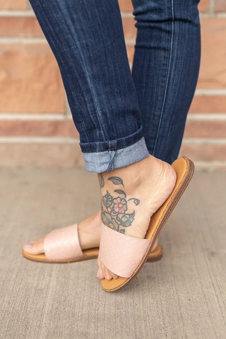 Blush Stella Slide Sandals (5.5-10)