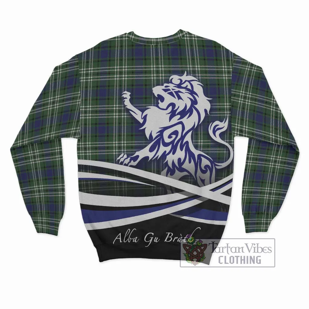 Blyth Tartan Sweatshirt with Alba Gu Brath Regal Lion Emblem