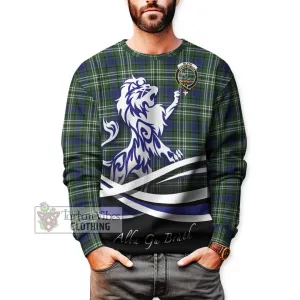 Blyth Tartan Sweatshirt with Alba Gu Brath Regal Lion Emblem