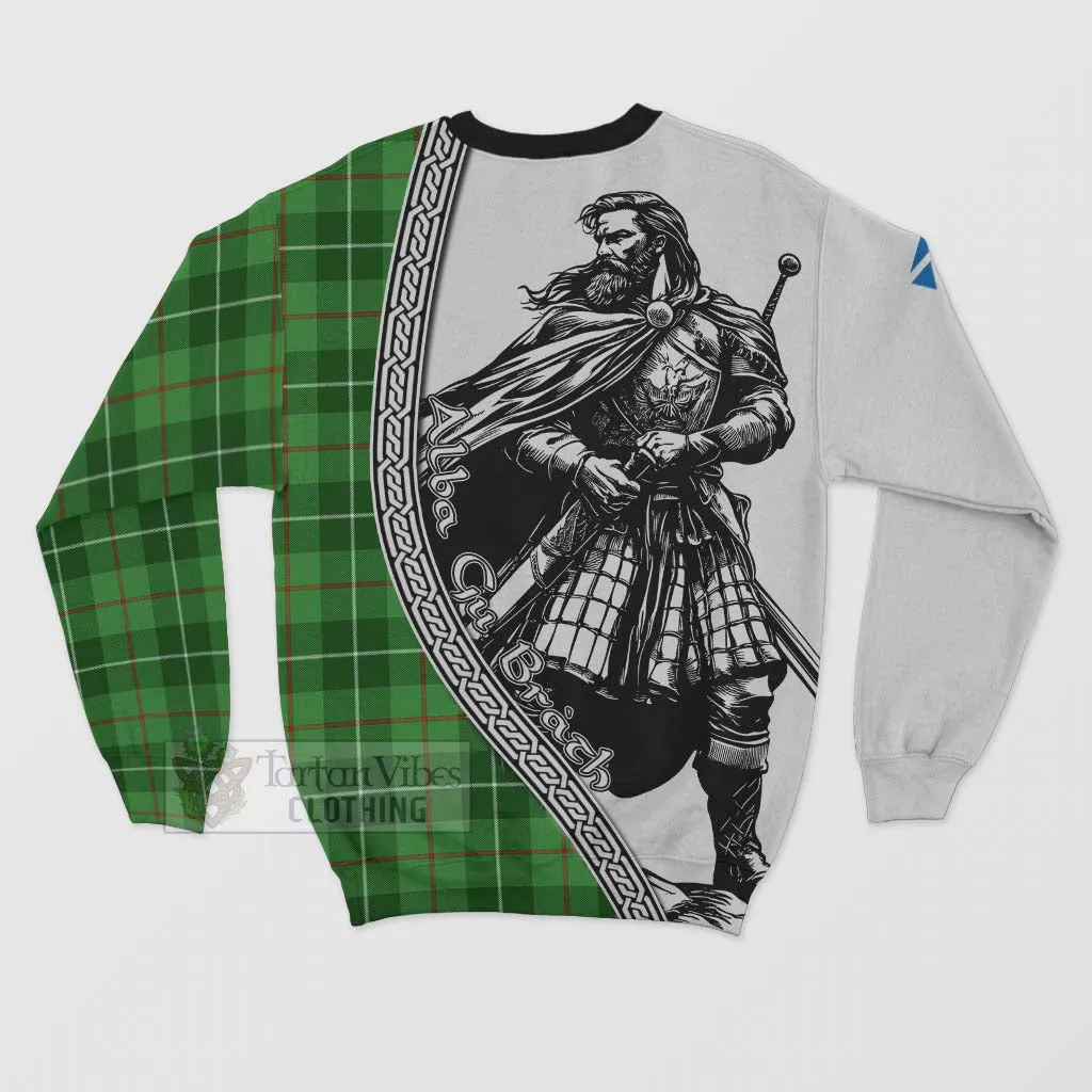 Boyle Tartan Clan Crest Sweatshirt with Highlander Warrior Celtic Style