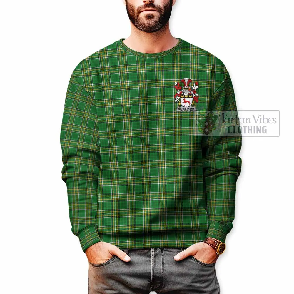 Bradstreet Irish Clan Tartan Sweatshirt with Coat of Arms