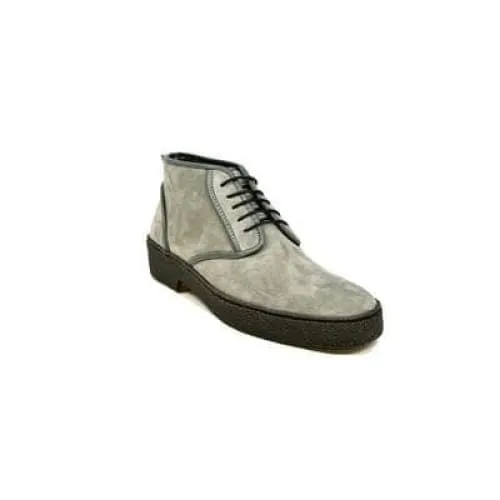 British Walkers Playboy Kaydence Men's Gray Suede