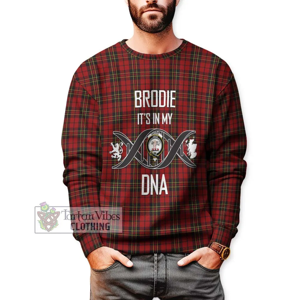 Brodie Tartan Sweatshirt with Family Crest DNA In Me Style