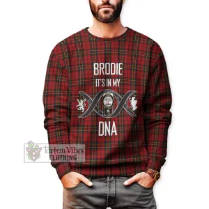 Brodie Tartan Sweatshirt with Family Crest DNA In Me Style