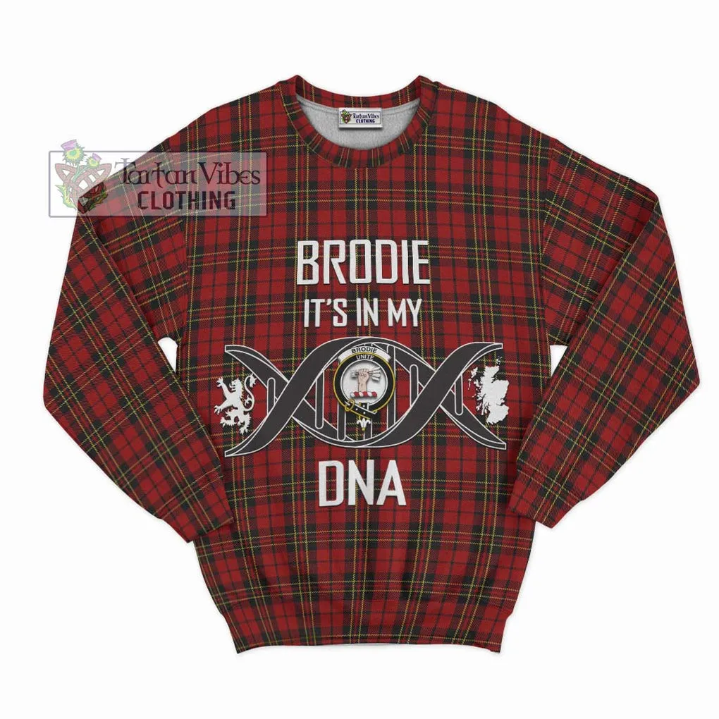 Brodie Tartan Sweatshirt with Family Crest DNA In Me Style