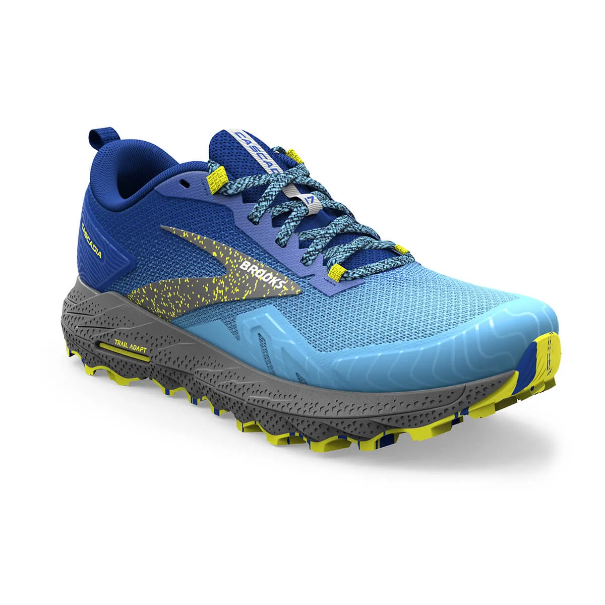 Brooks Cascadia 17 Mens | Blue/surf the Web/sulphur