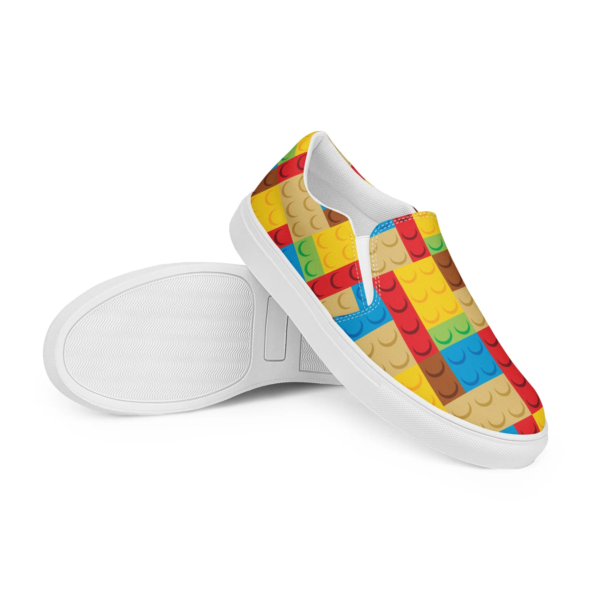 Building Bricks Women’s slip-on canvas shoes