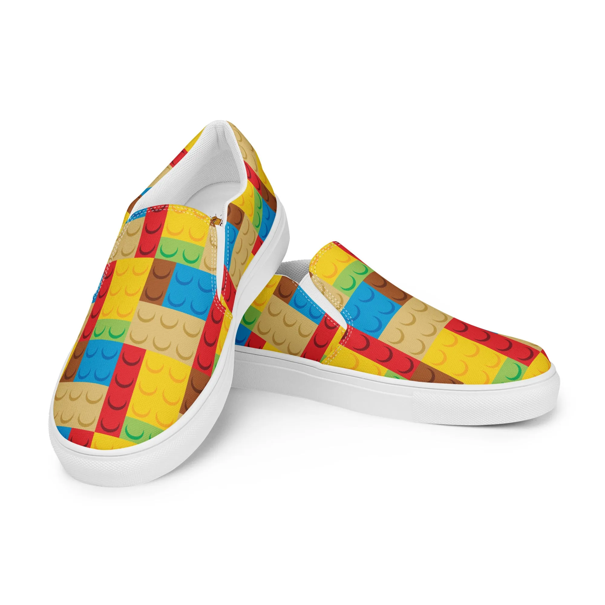 Building Bricks Women’s slip-on canvas shoes