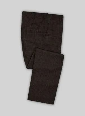 Caccioppoli Dapper Dandy Fiunti Brown Wool Pants