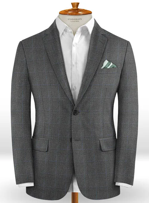 Caccioppoli Dapper Dandy Varto Glen Gray Wool Jacket