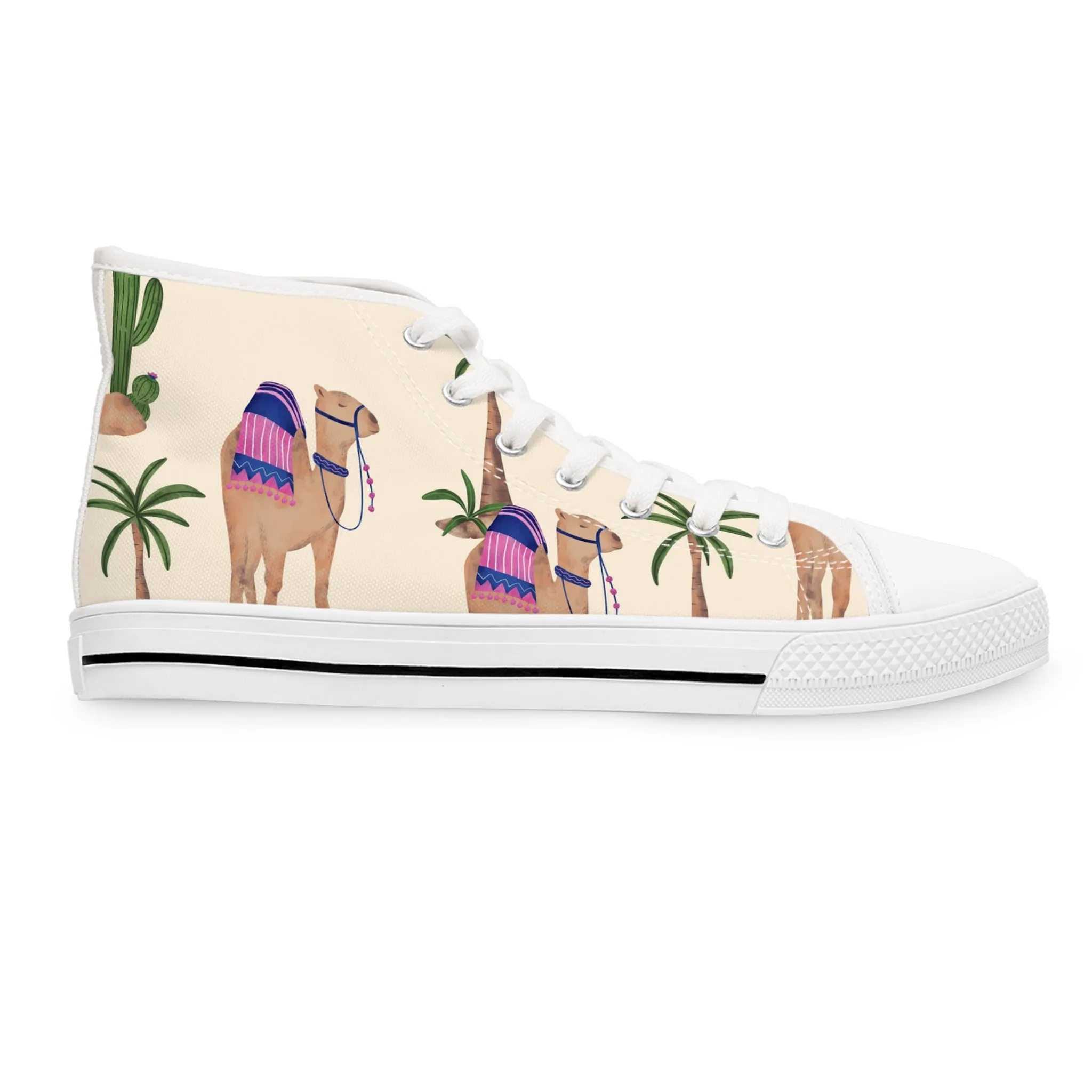 Cacti Oasis Women's High Top Sneakers