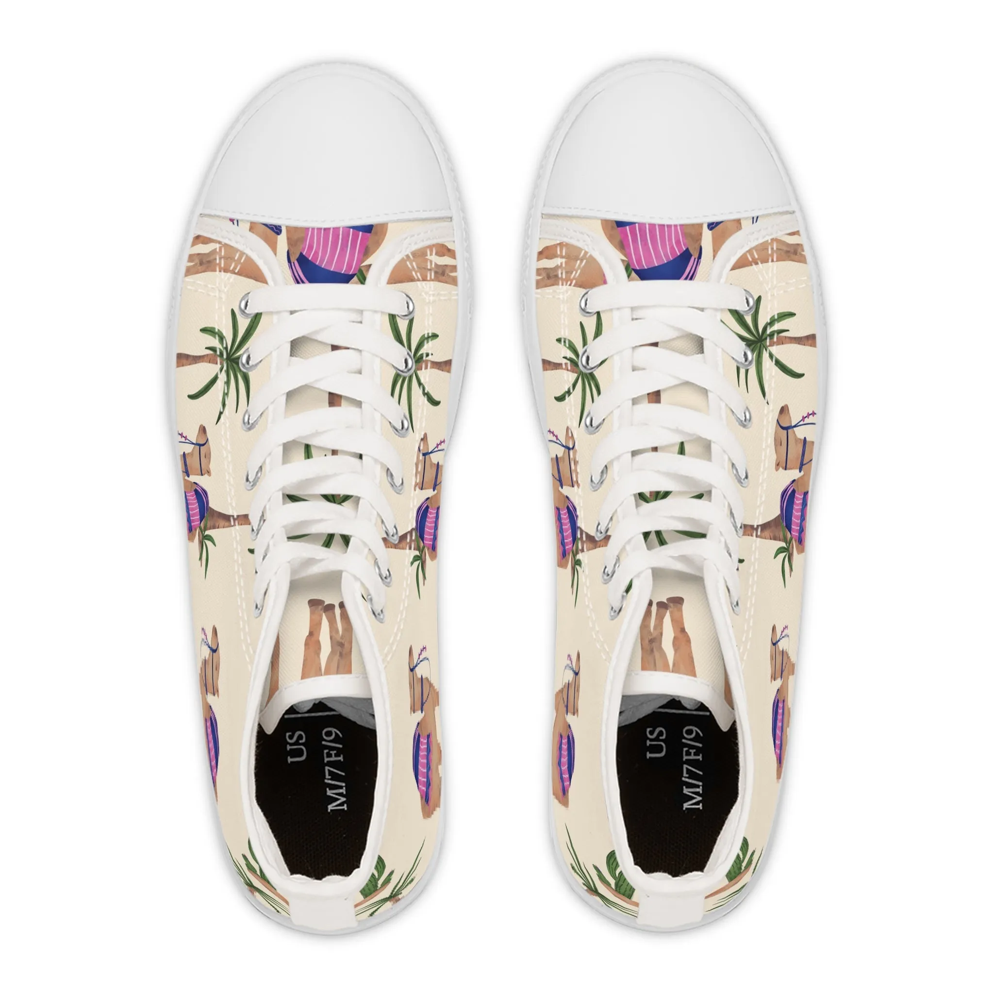 Cacti Oasis Women's High Top Sneakers