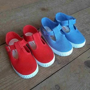 Children's Canvas T Bar Shoes