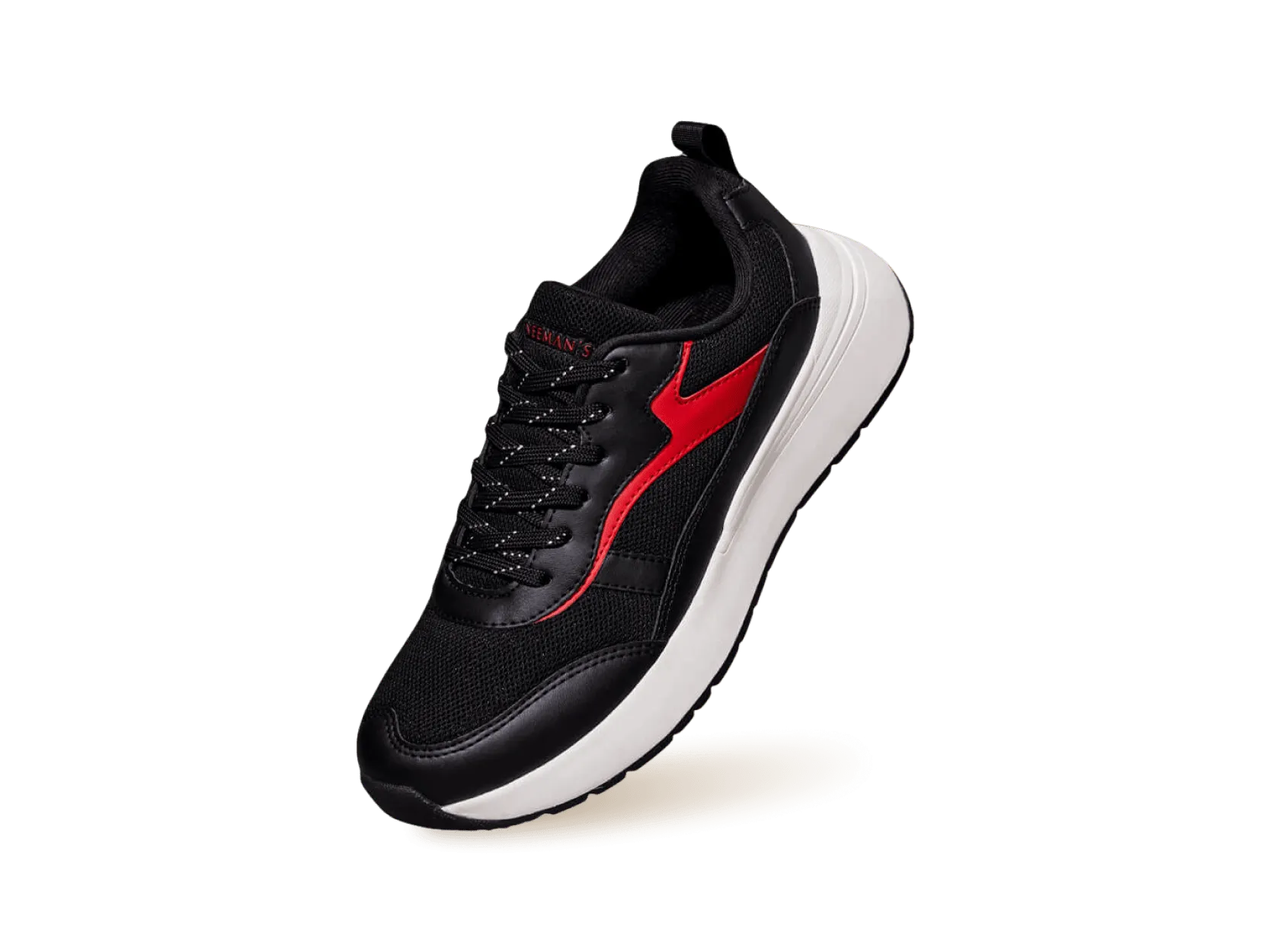 Cosmo Comfort Sneakers : Black-Red