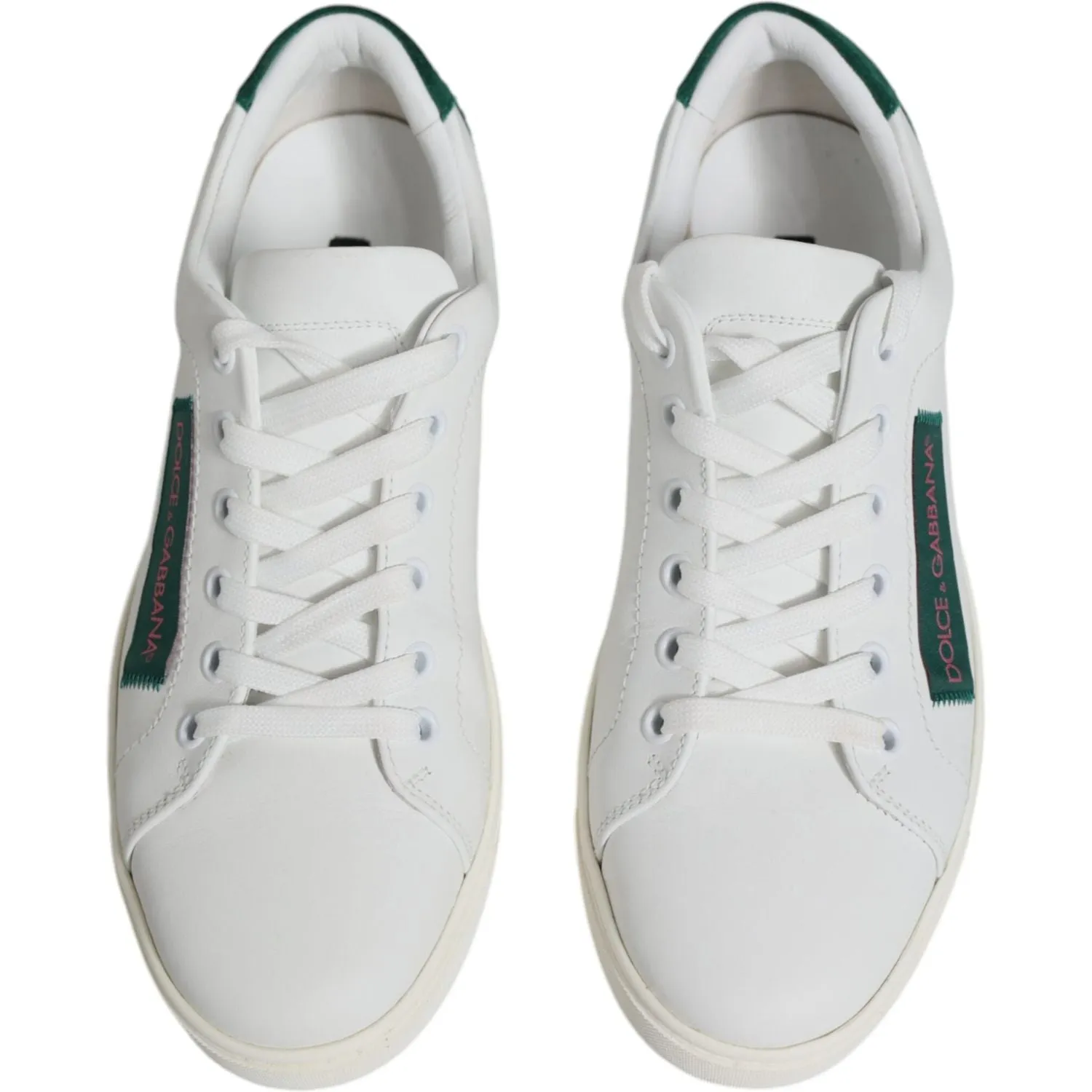 Dolce & Gabbana White London Calf Leather Sneakers Shoes