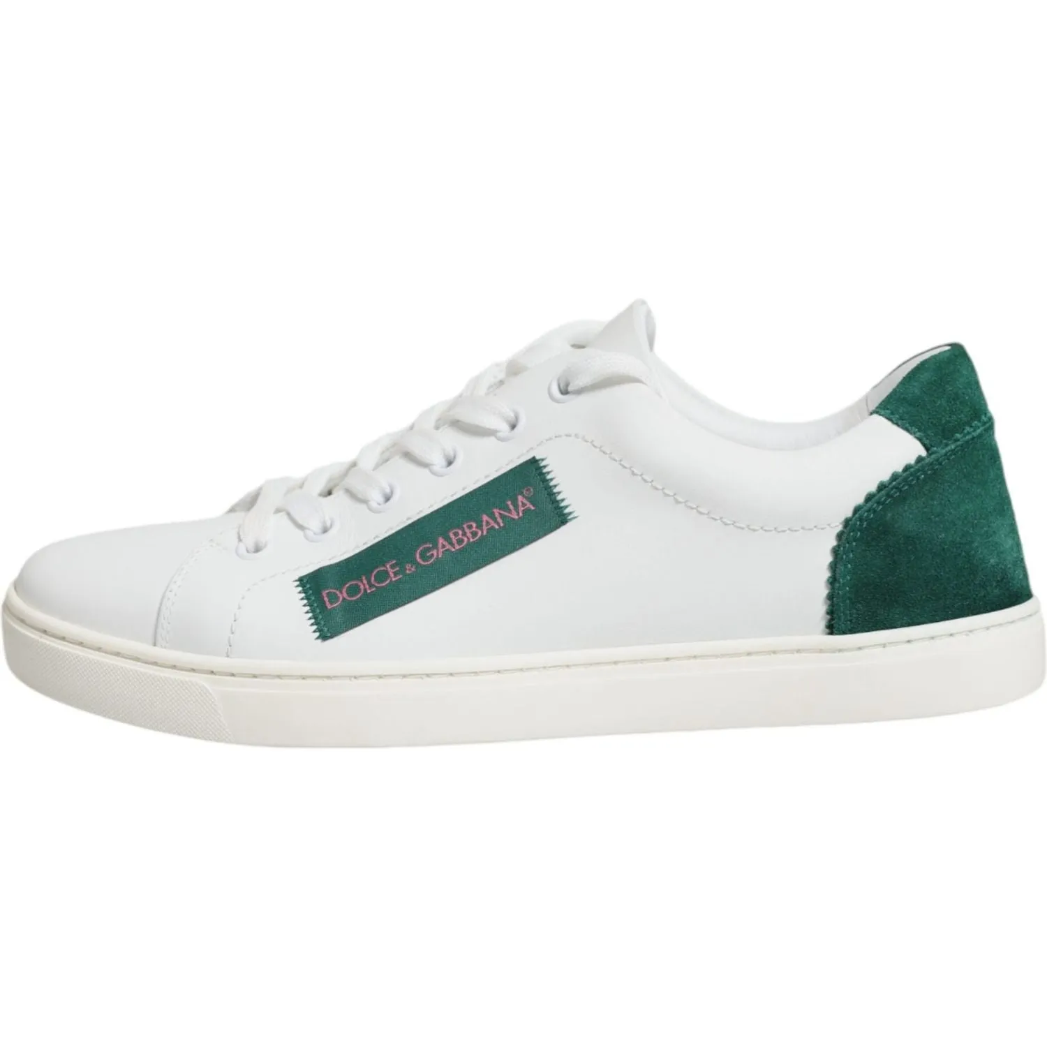 Dolce & Gabbana White London Calf Leather Sneakers Shoes