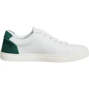 Dolce & Gabbana White London Calf Leather Sneakers Shoes