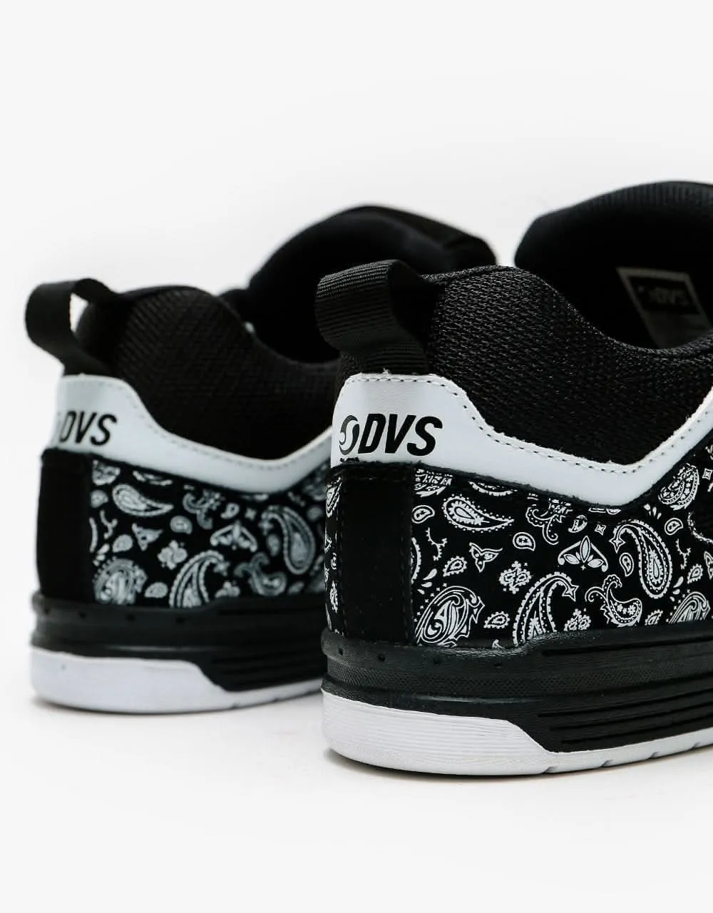 DVS Gambol Skate Shoes - Black/White Nubuck