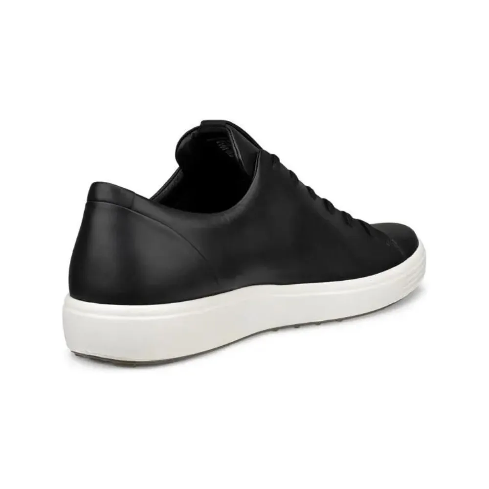 Ecco Soft 7 Plain Lace Black Sneaker (Men's)