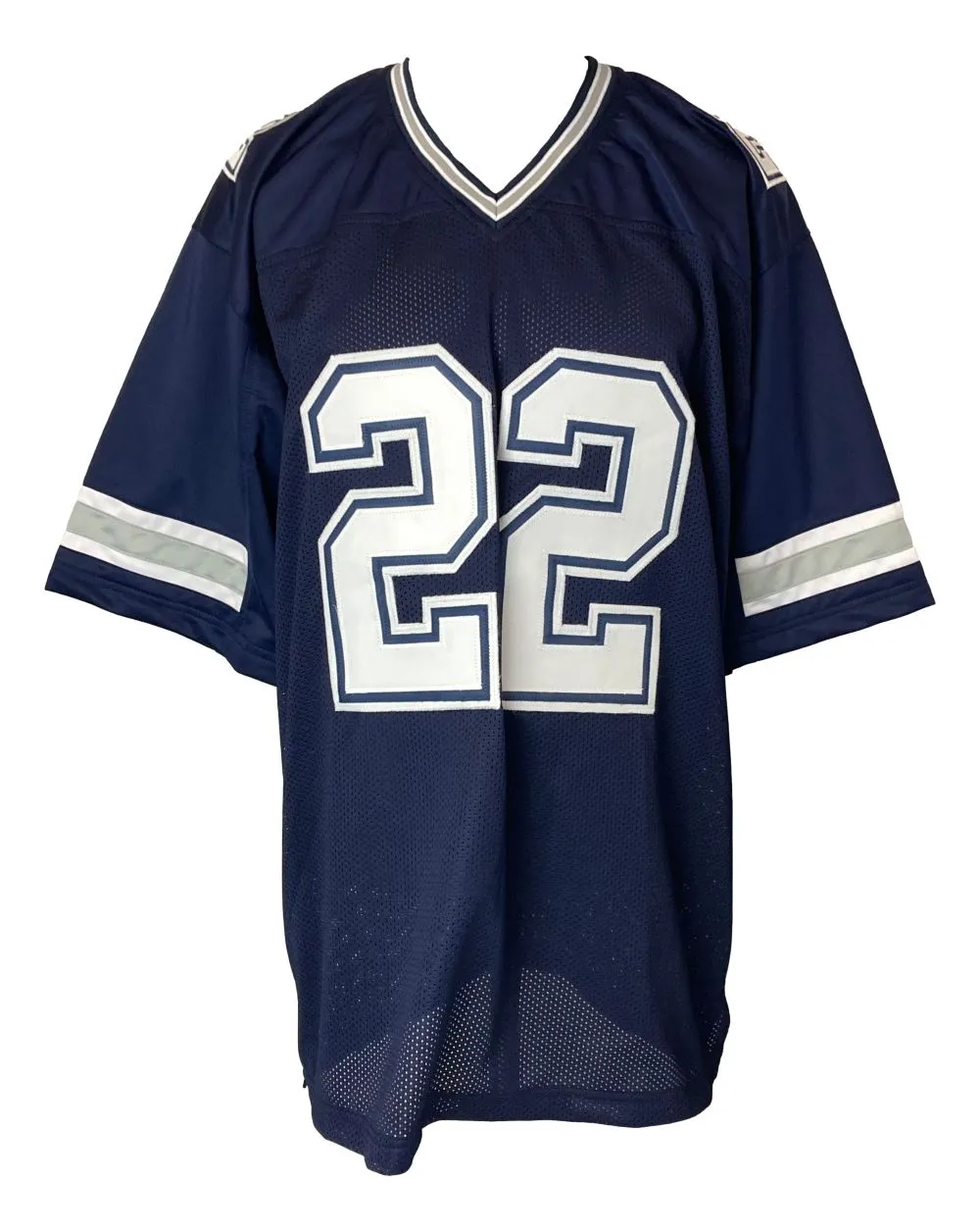 Emmitt Smith Dallas Signed Blue Football Jersey JSA Hologram