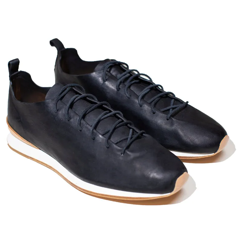 Feit - Black Semi -Cordovan Runner Sneaker