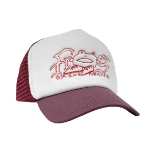 Frog Big Shoes Trucker Hat (Maroon)