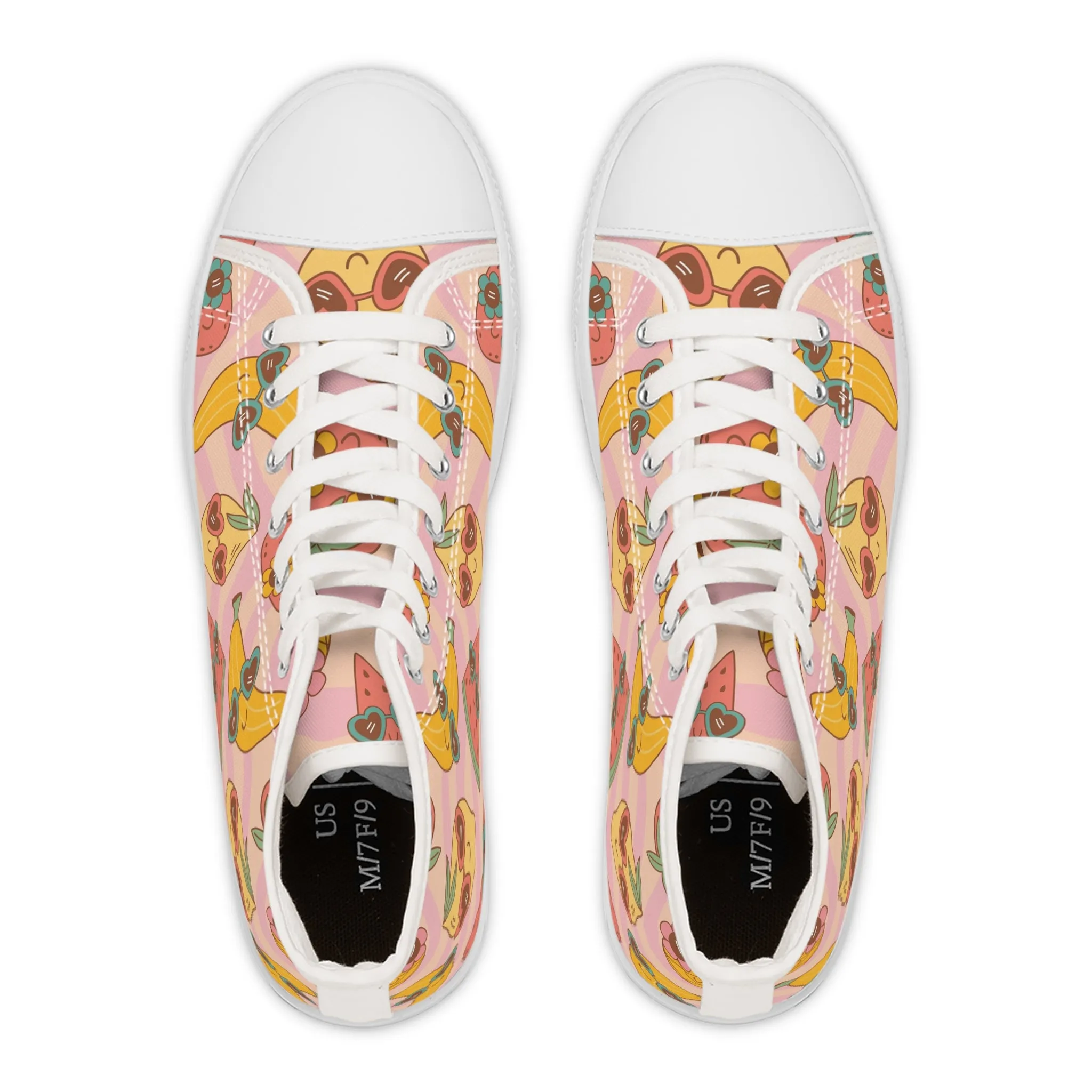 Fruit with Sunglasses Women's High Top Sneakers