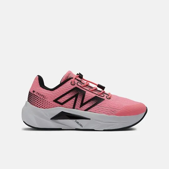 FuelCell Propel Bungee v5 Kid's Running Shoe - Ultra Pink with Black