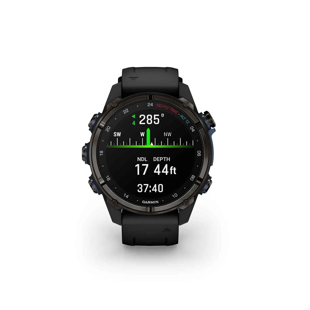 Garmin Descent™ Mk3i Carbon Gray DLC Titanium w/ Black Band (43mm Face)