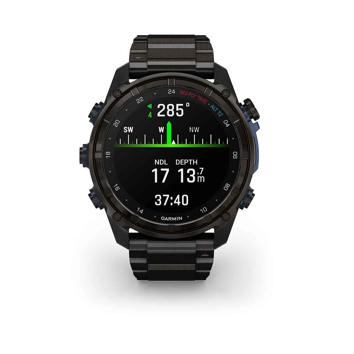 Garmin Descent™ Mk3i Carbon Gray DLC Titanium w/ Titanium Band (51mm Face)