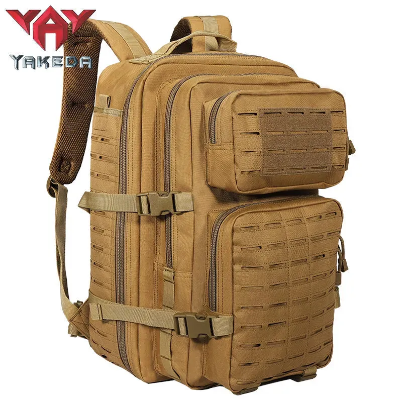 GB-0065 Mountaineering Military Tactical Backpack Men's Hiking Sports Backpack Camouflage System 3P Outdoor Bag 45L