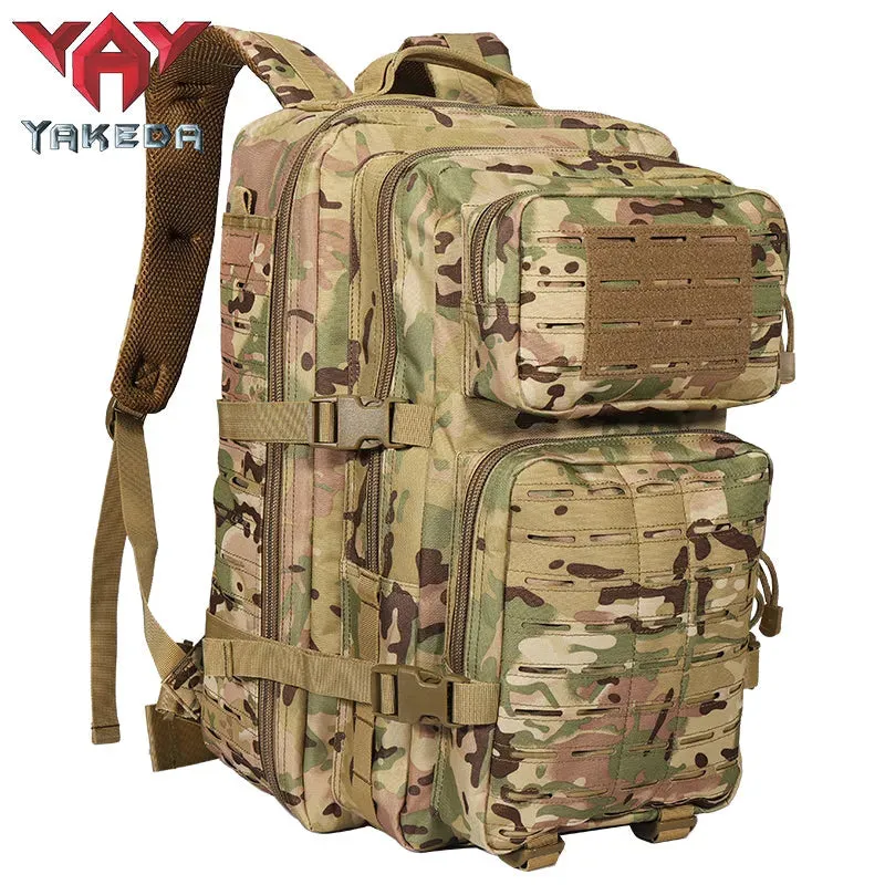 GB-0065 Mountaineering Military Tactical Backpack Men's Hiking Sports Backpack Camouflage System 3P Outdoor Bag 45L