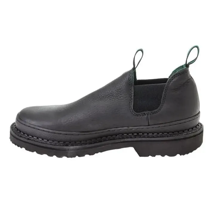 Georgia Giant Mens Black Leather Work Shoes GR270