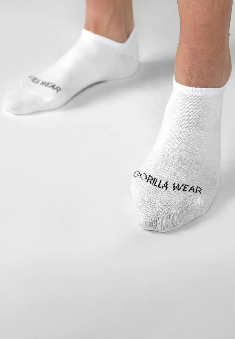 Gorilla Wear Ankle Socks 2-Pack - White