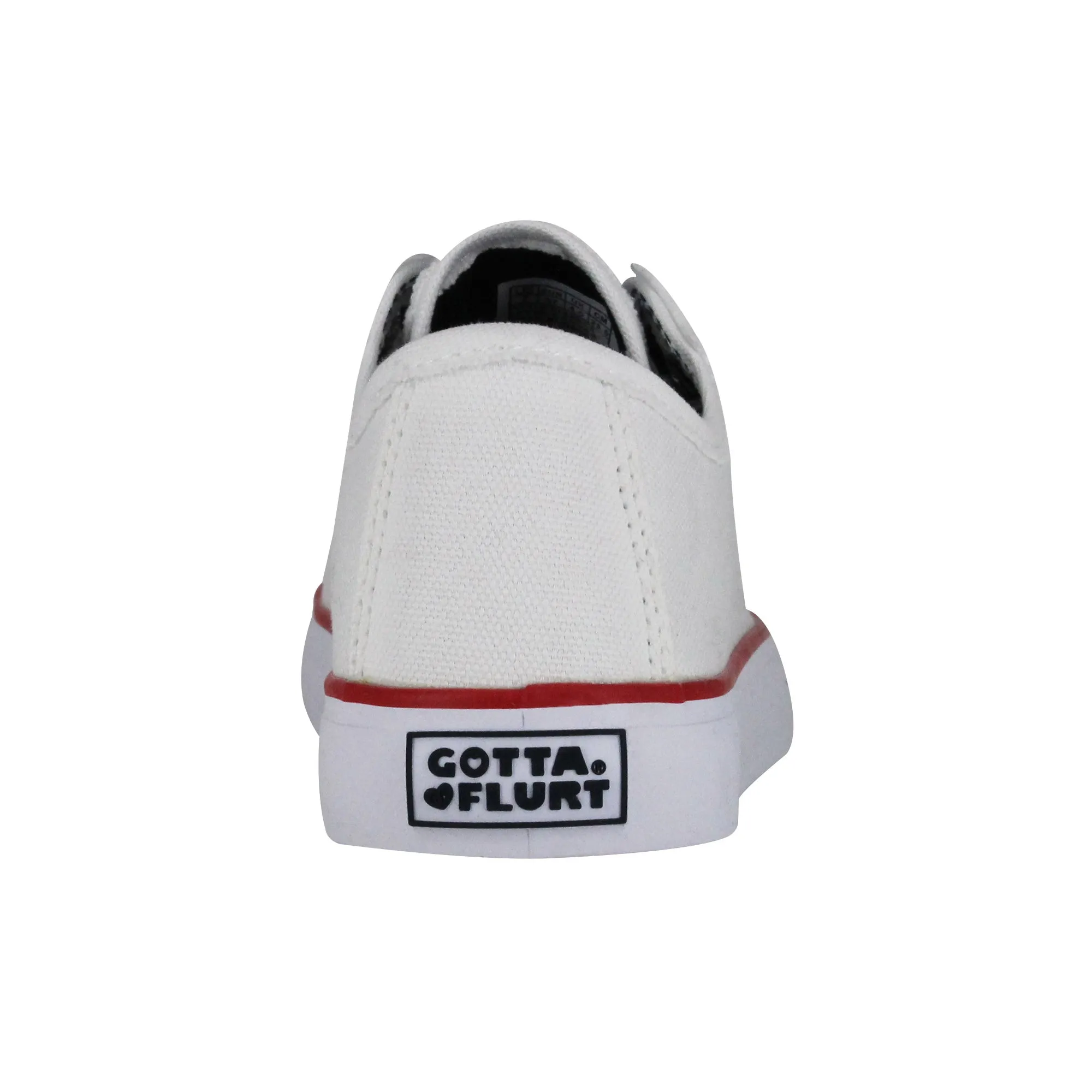 Gotta Flurt Women's Classic II White Canvas Low-Top Casual Sneaker