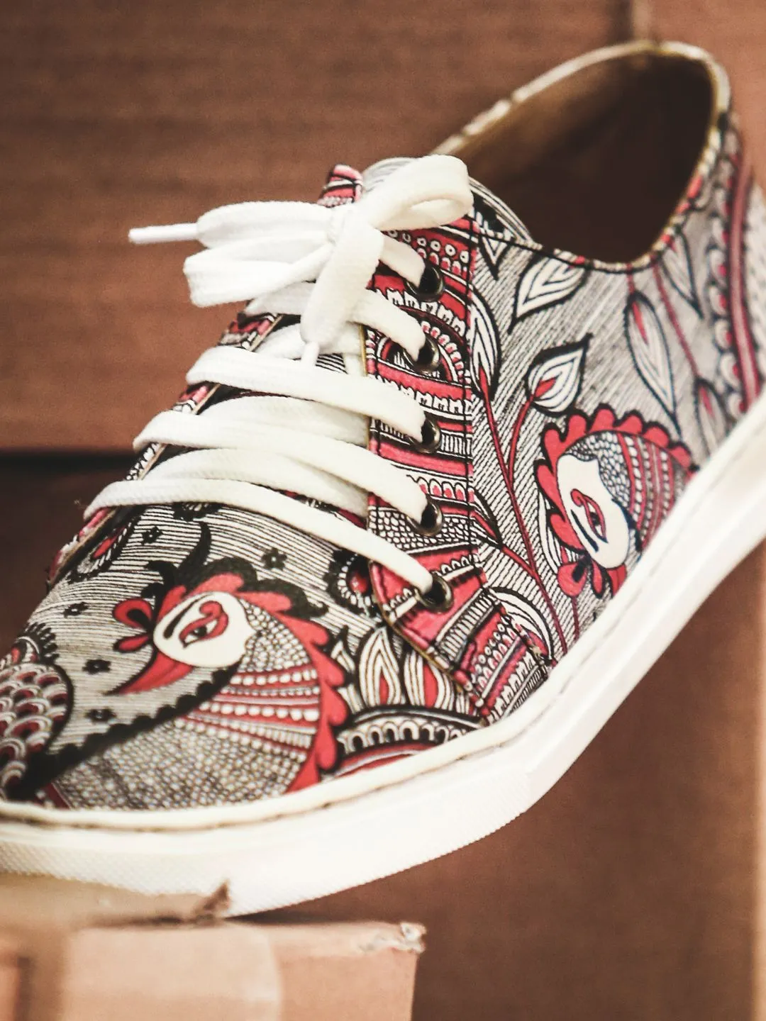 Hand Painted Kalamkari Designer Sneakers