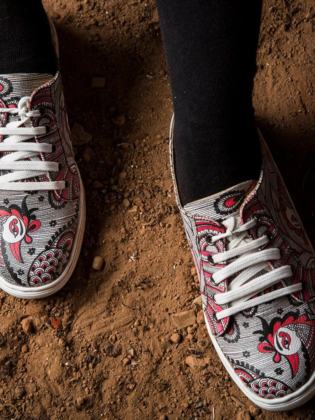 Hand Painted Kalamkari Designer Sneakers