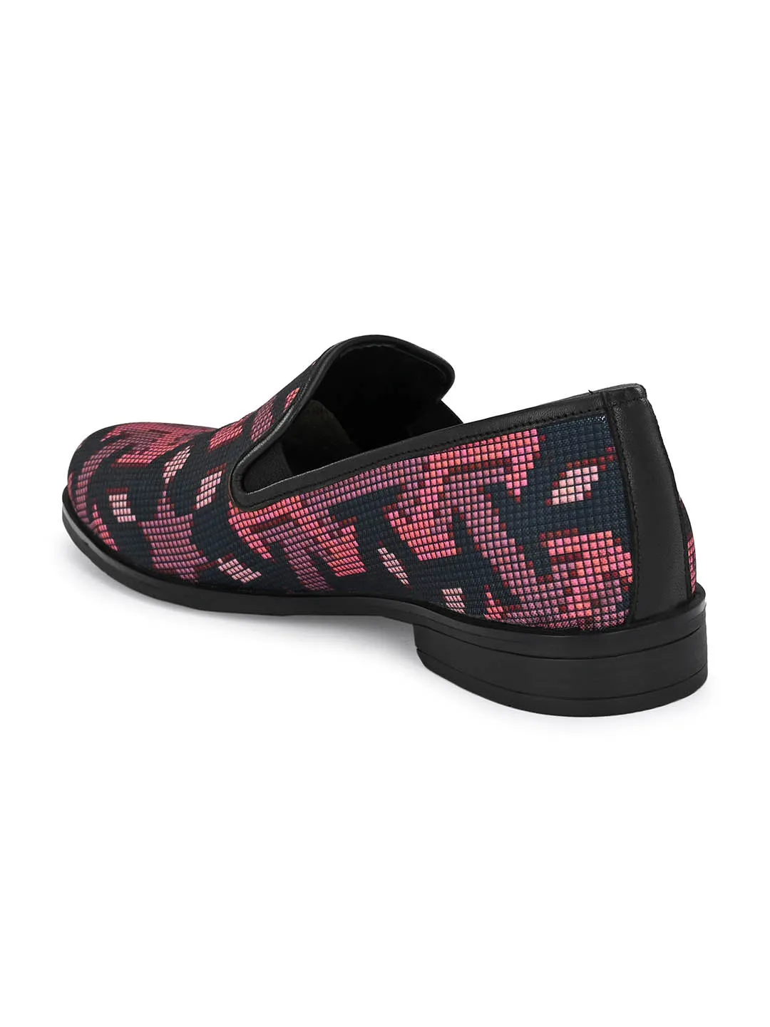 Hitz Men's Red Slip-On Ethnic Wear Shoes