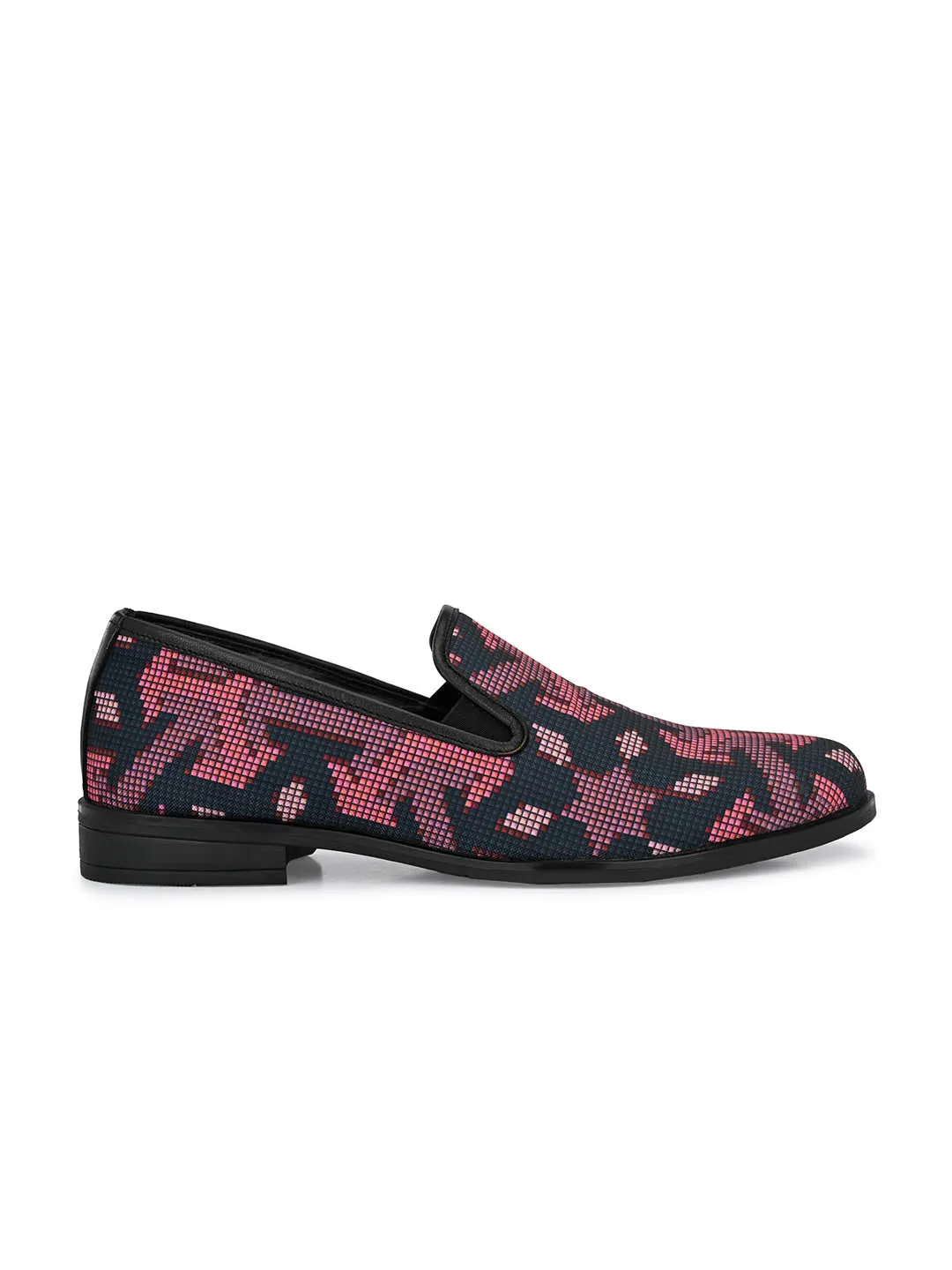 Hitz Men's Red Slip-On Ethnic Wear Shoes