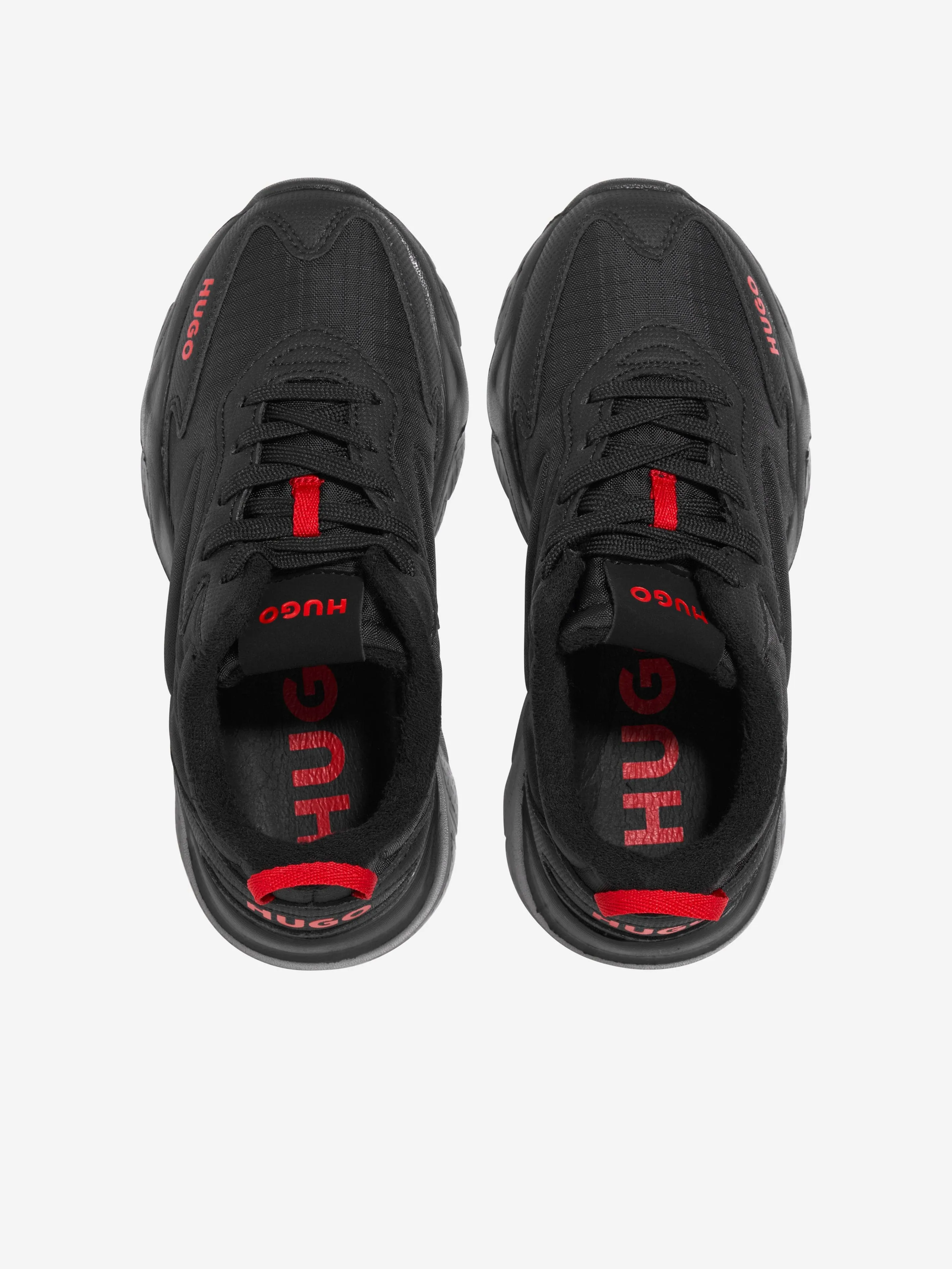 Hugo Boys Logo Trainers in Black