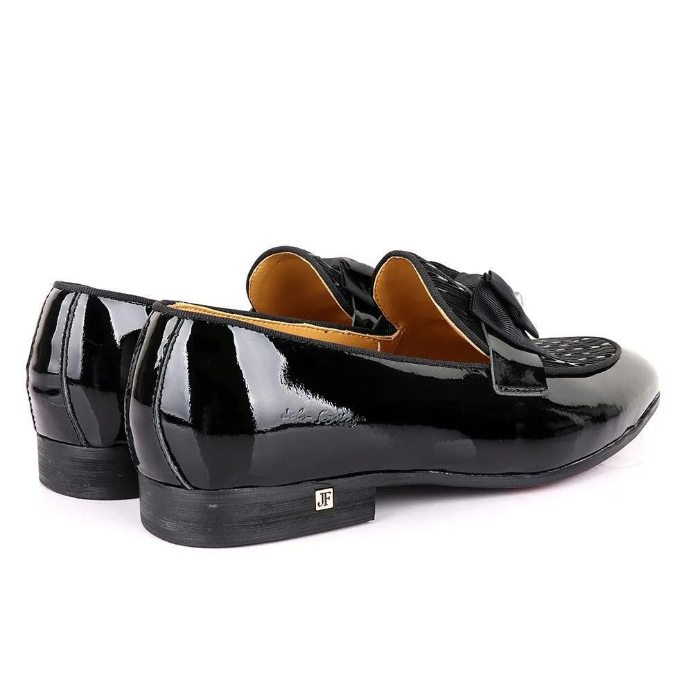 John Foster Vero Cudio Glossy Black Leather Shoe