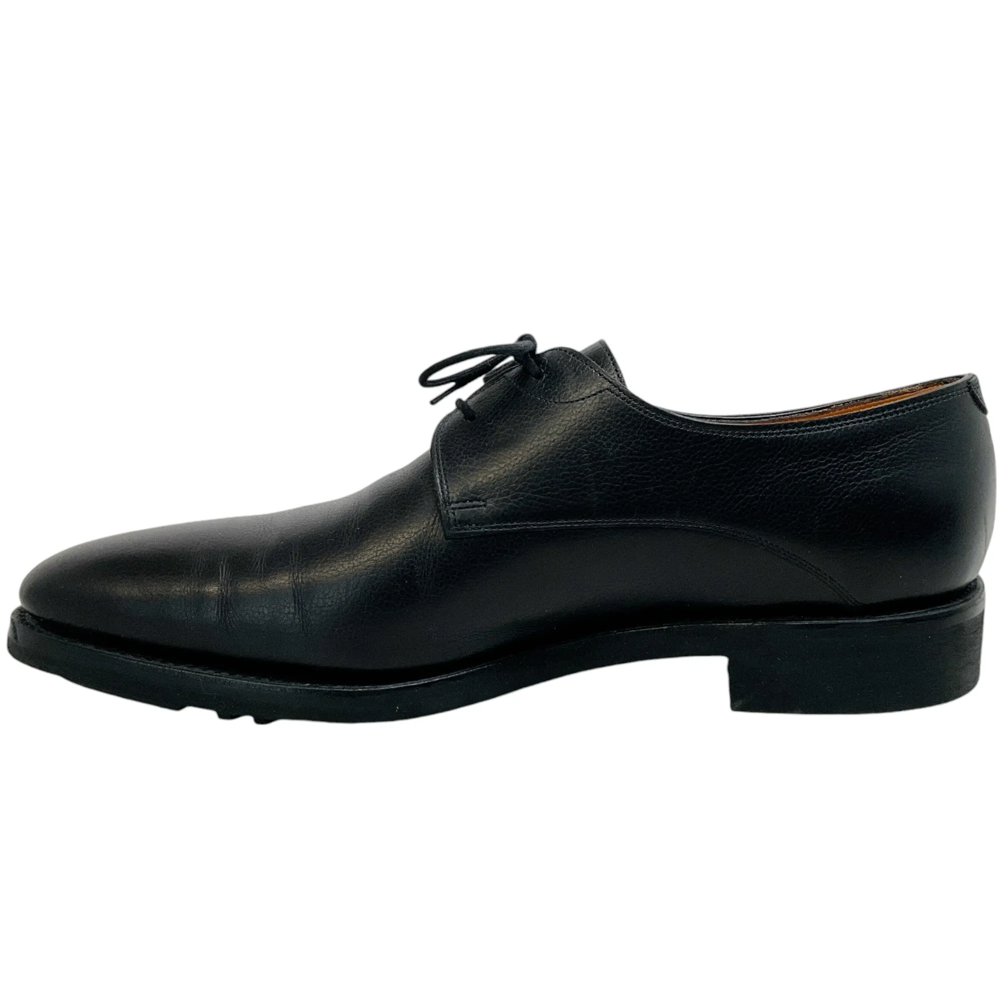 John Lobb Men's Black Leather Classic Derby Shoes