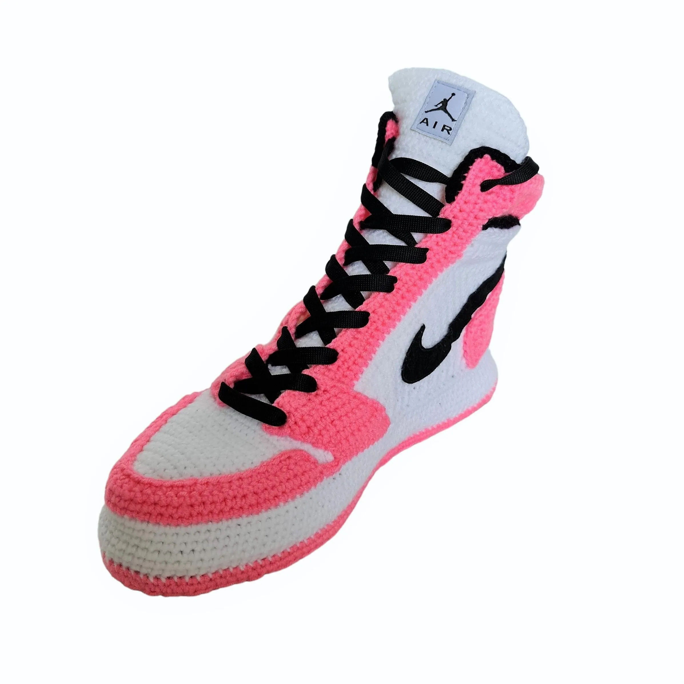 Jordan Hyper Zoom Digital Pink Crochet Custom Sneakers Slippers Custom Soft Plush House Shoes