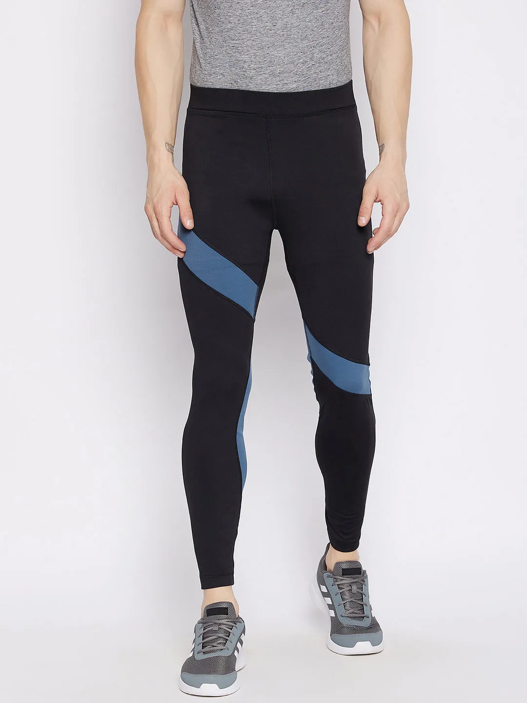 JUMP USA Men Black Active Wear Tights