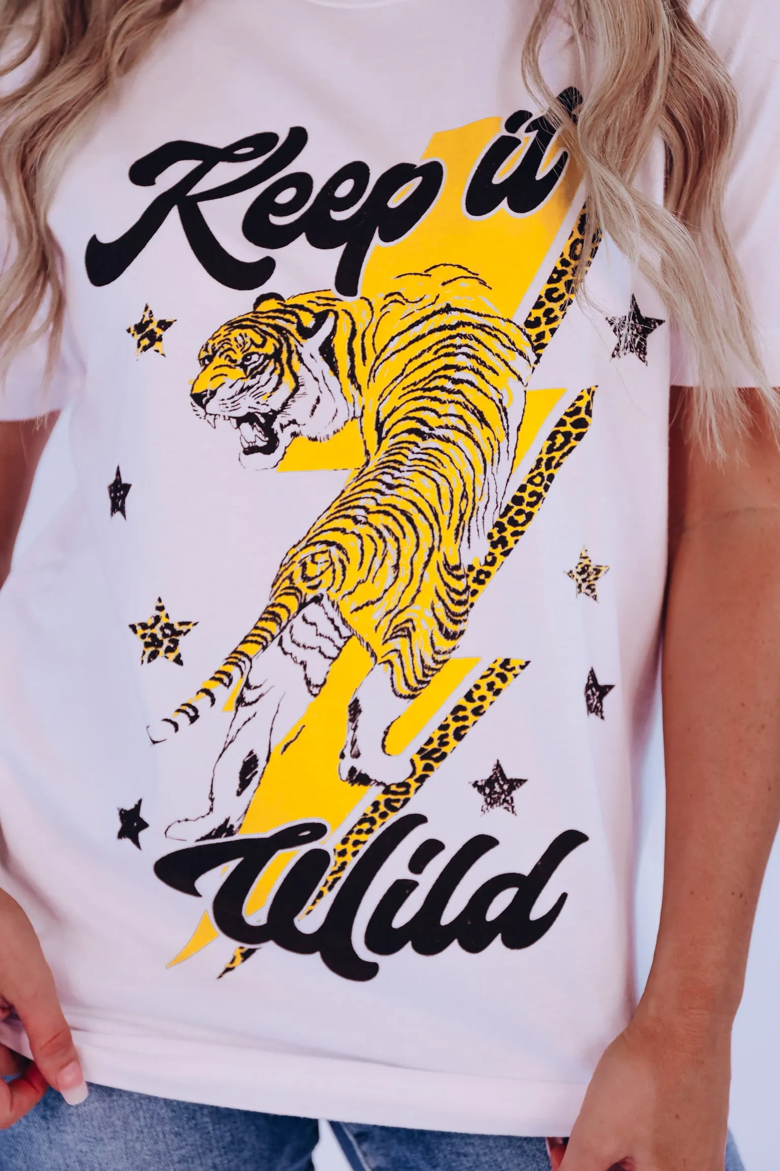 Keep It Wild Graphic Tee - White - Final Sale