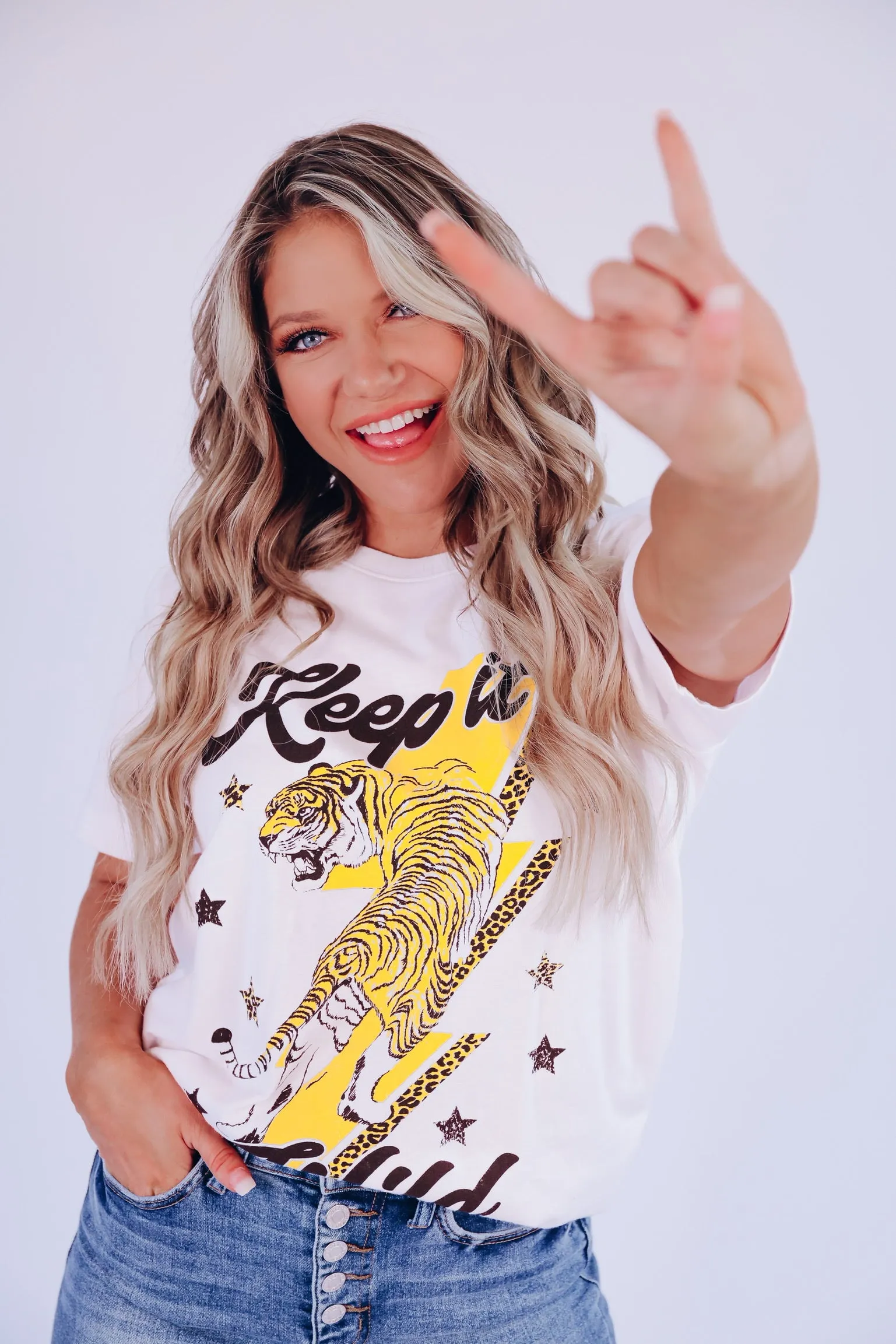 Keep It Wild Graphic Tee - White - Final Sale