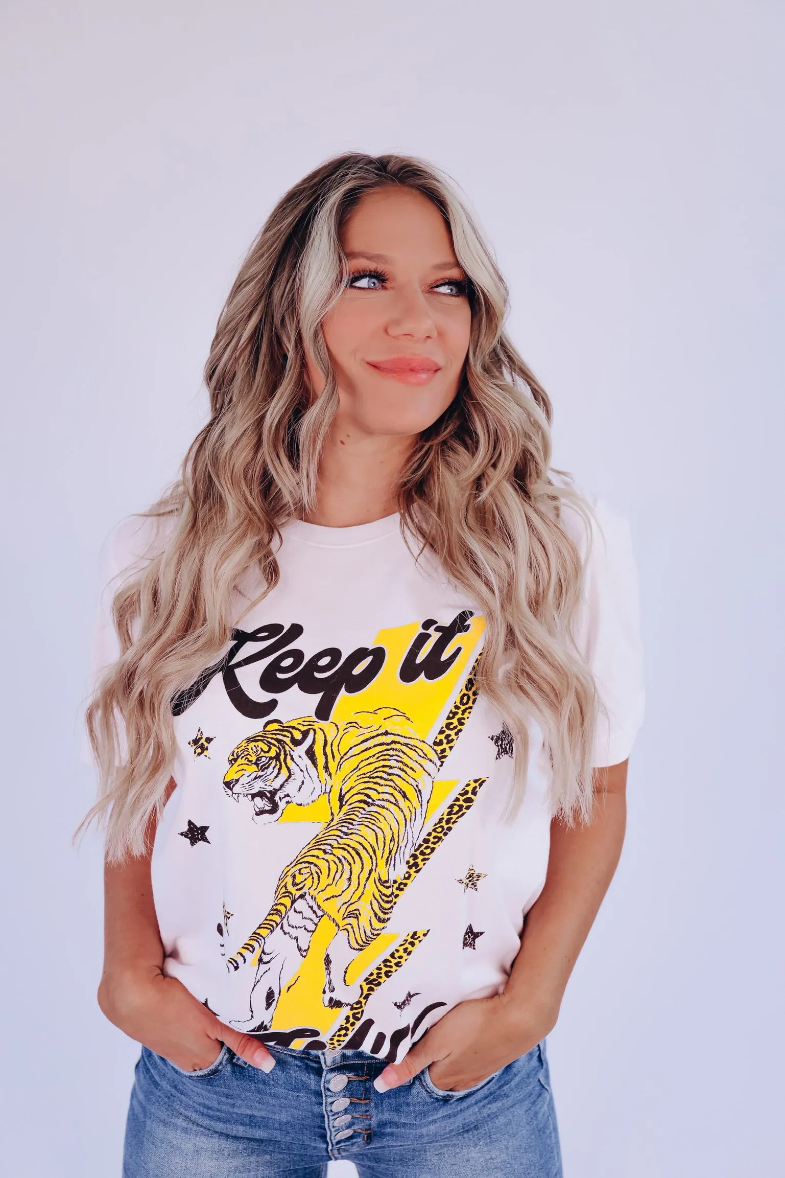 Keep It Wild Graphic Tee - White - Final Sale