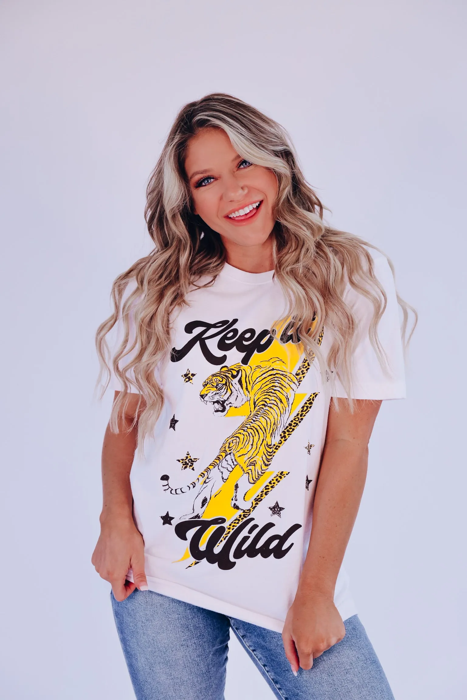 Keep It Wild Graphic Tee - White - Final Sale