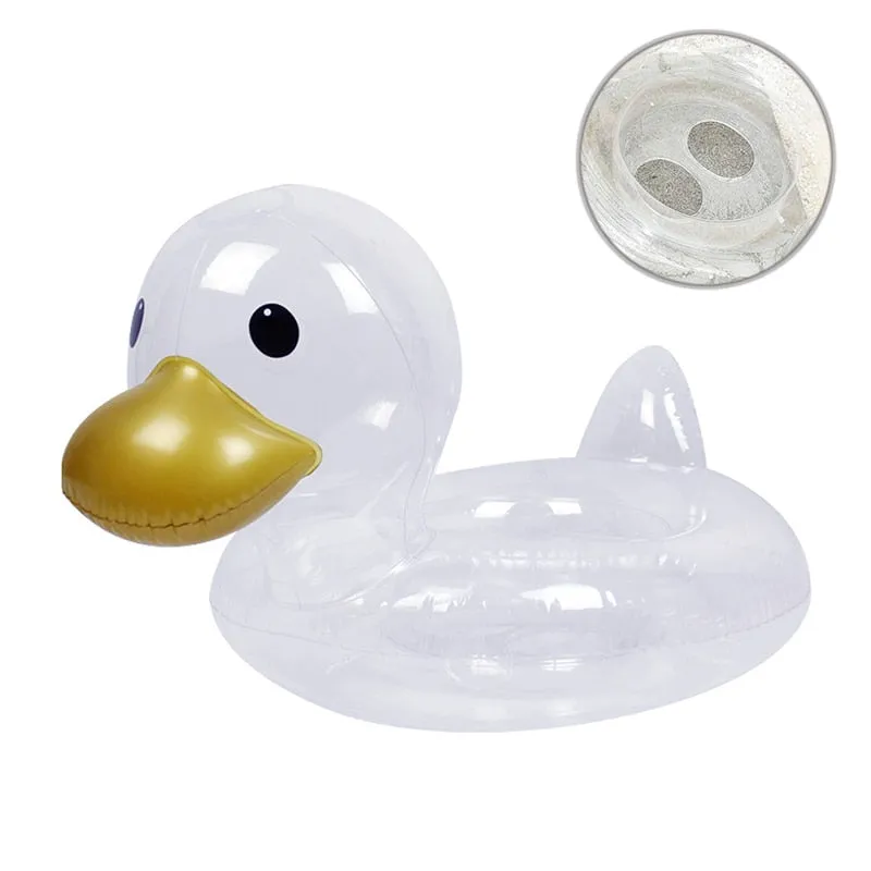 Kids' Cute Duck Swim Ring Inflatable Pool Toy